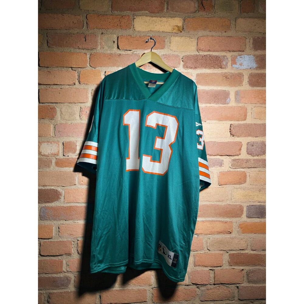 Reebok NFL Throwbacks Dan Marino Miami Dolphins Jersey – Size XL